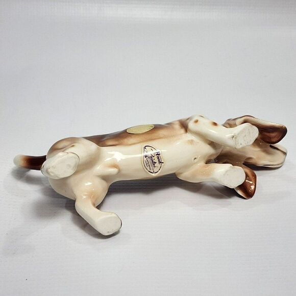 Kato Kogei Bassett Hound Dog Ceramic Figure - Picture 9 of 10